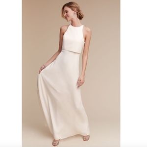 New Jill Jill Stuart Iva Crepe Maxi dress size 10 MSRP: $298 BHLDN